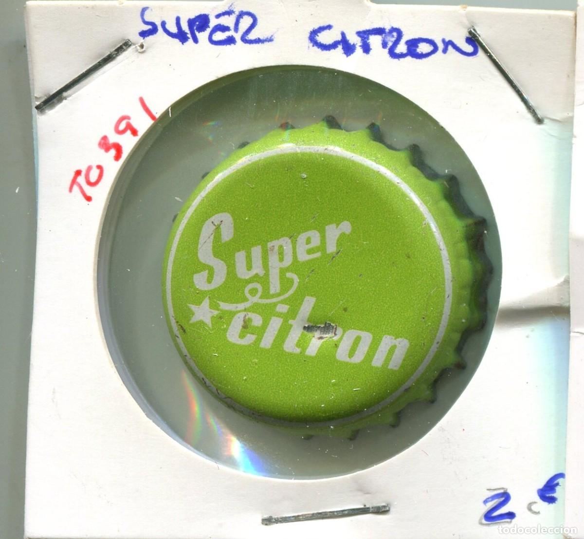 Collectionnisme de bi&egrave;res: TAPON CORONA SUPER CITRON ( TC391 )