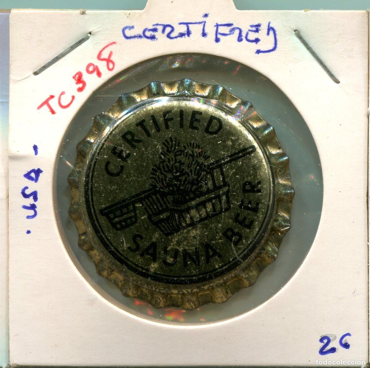 Collectionnisme de bi&egrave;res: TAPON CORONA SAUNA BEER ( TC398 )