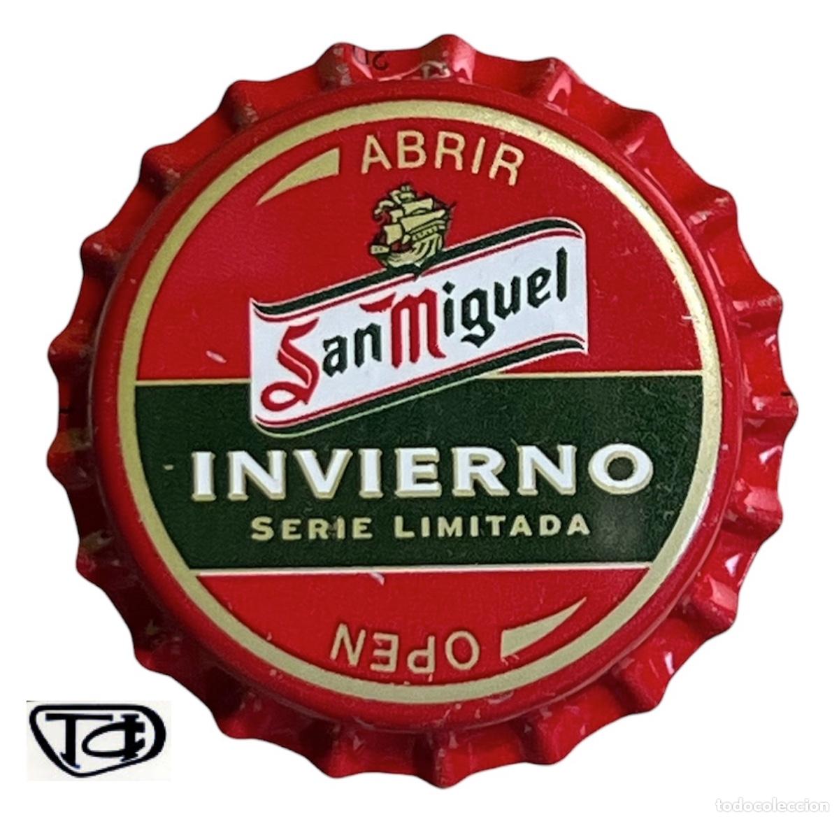 Collezionismo di birre: TAPON CORONA CHAPA BEER BOTTLE CAP KRONKORKEN CAPSULE TAPPI CERVEZA SAN MIGUEL INVIERNO