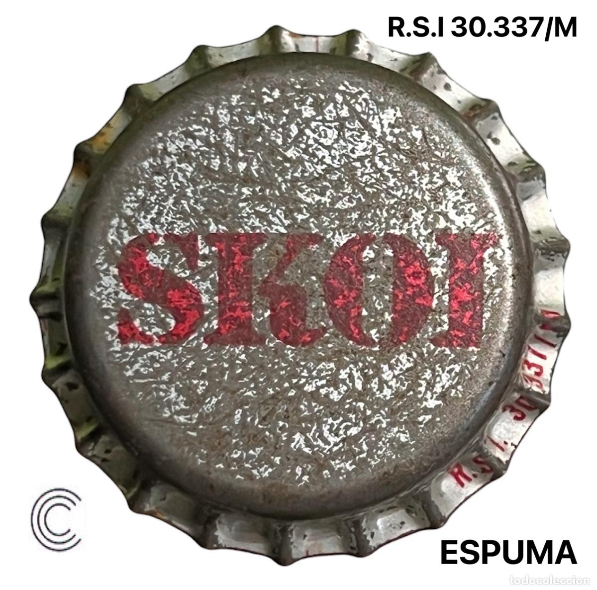 Collezionismo di birre: TAPON CORONA CHAPA BEER BOTTLE CAP KRONKORKEN CAPSULE TAPPI CERVEZA SKOL
