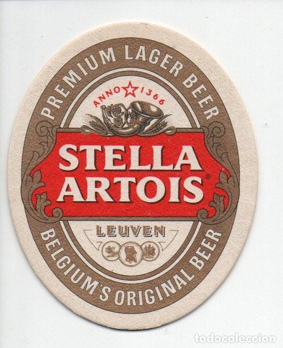 Coleccionismo de cervezas: ANTIGUO POSAVASOS DE CERVEZA, STELLA ARTOIS - LEUVEN. BELGIUM'S ORIGINAL BEER.