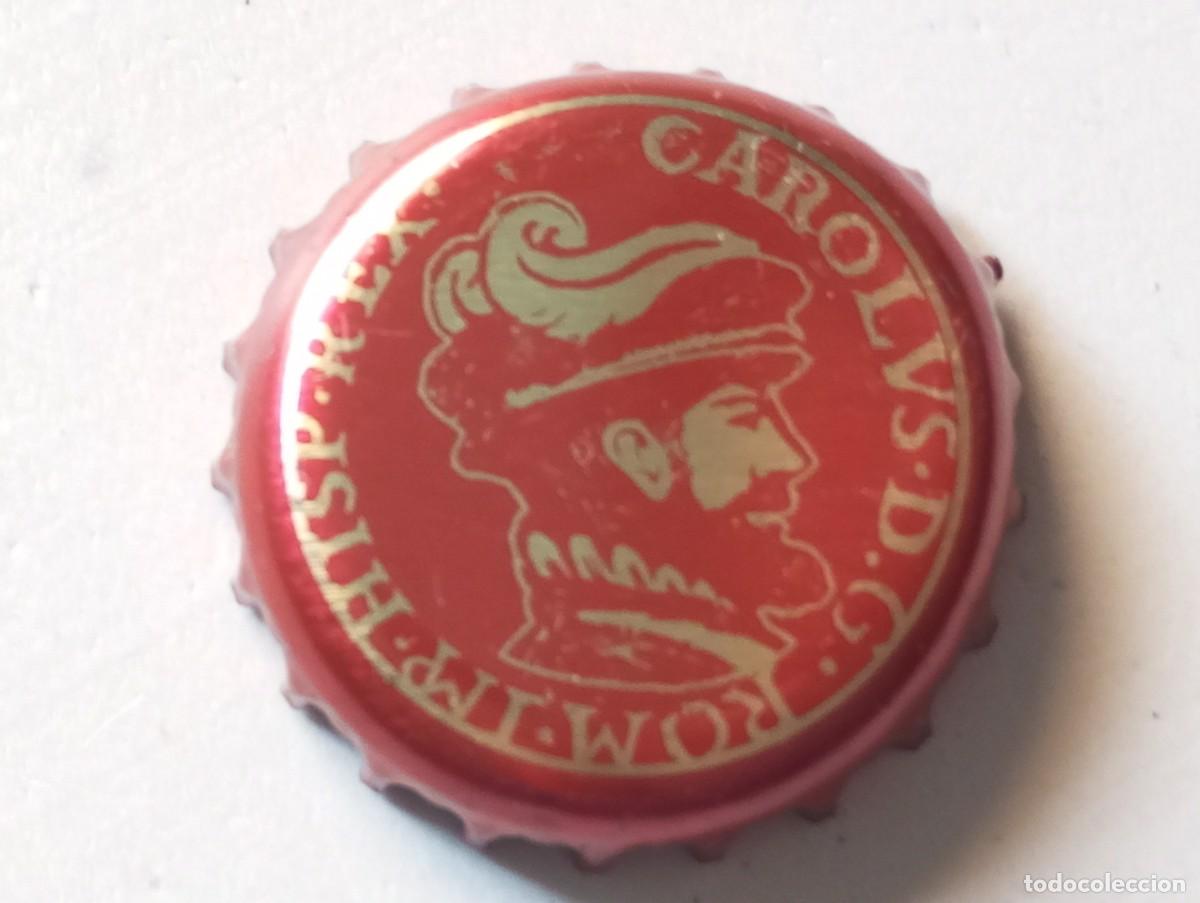 Collectionnisme de bi&egrave;res: Chapa tap&oacute;n corona de la cerveza belga KEIZER KAREL ROBIJN ROOD CAROLUS REX