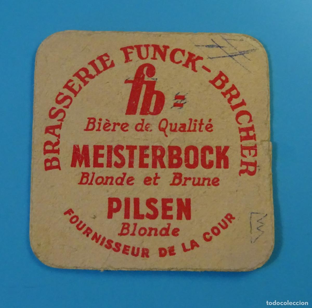 Colecionismo de cervejas: POSAVASOS DE CARTULINA GRUESA. CERVEZA MEISTERBOCK. LUXEMBURGO