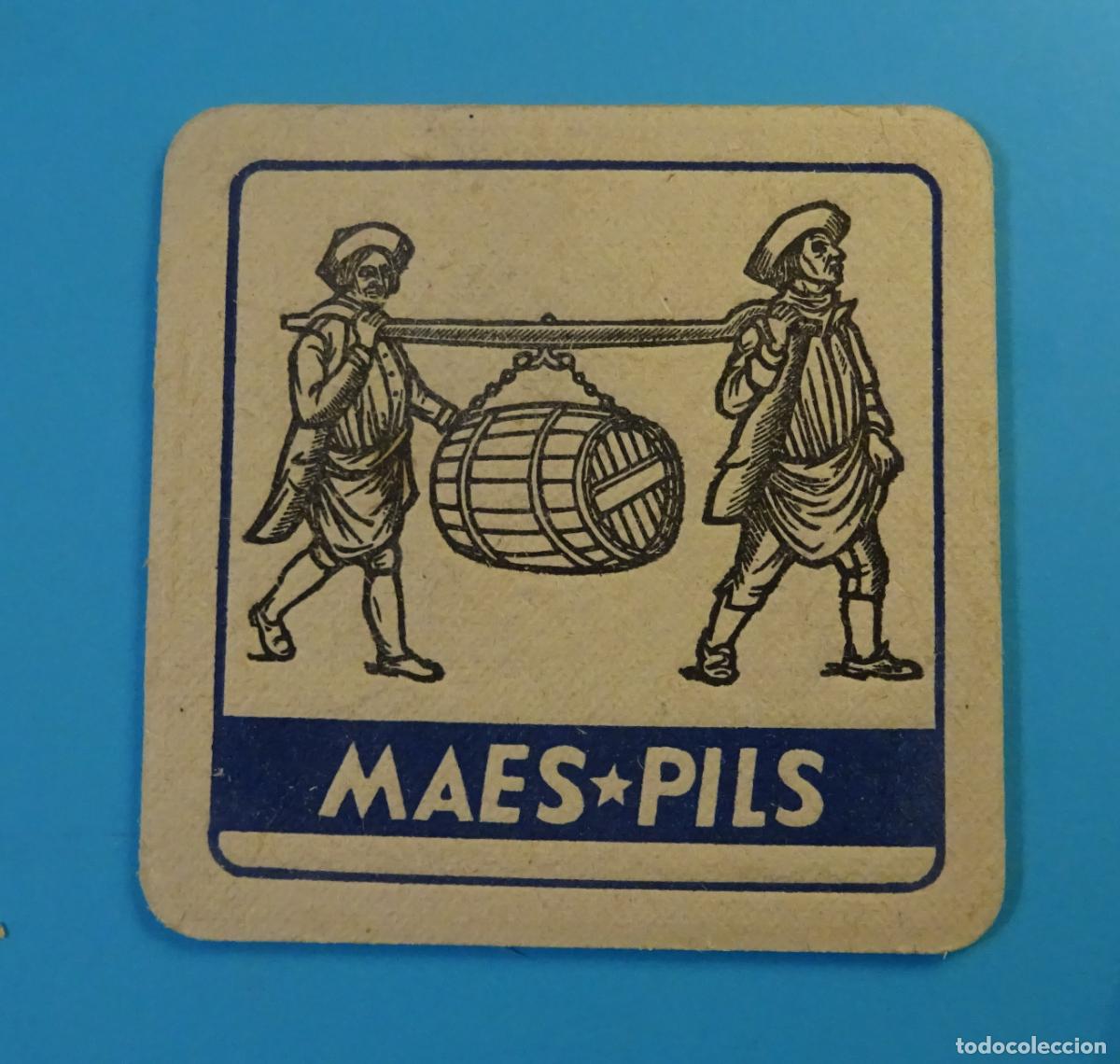 Colecionismo de cervejas: POSAVASOS DE CARTULINA GRUESA. CERVEZA MAES PILS