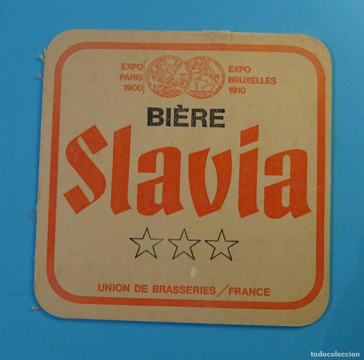 Colecionismo de cervejas: POSAVASOS DE CARTULINA GRUESA. CERVEZA SLAVIA