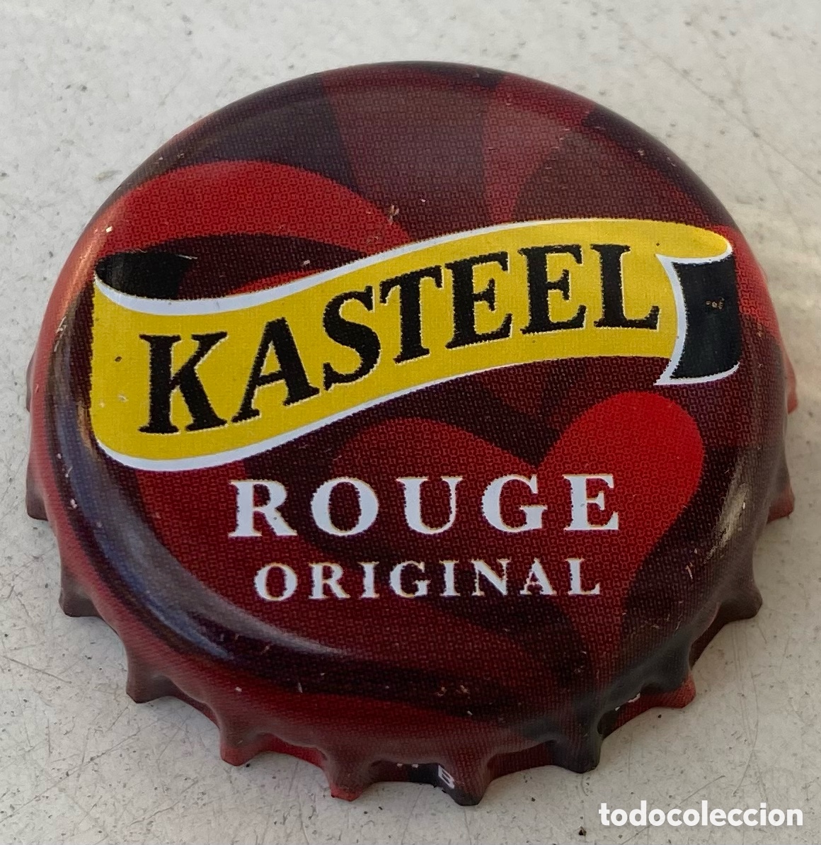 Collezionismo di birre: BOTTLE CAP CAPSULE BEER BIER CHAPA CERVEZA KASTEEL ROUGE ORIGINAL(3).B&Eacute;LGICA.--LOTE N. 3966-CARMANJO