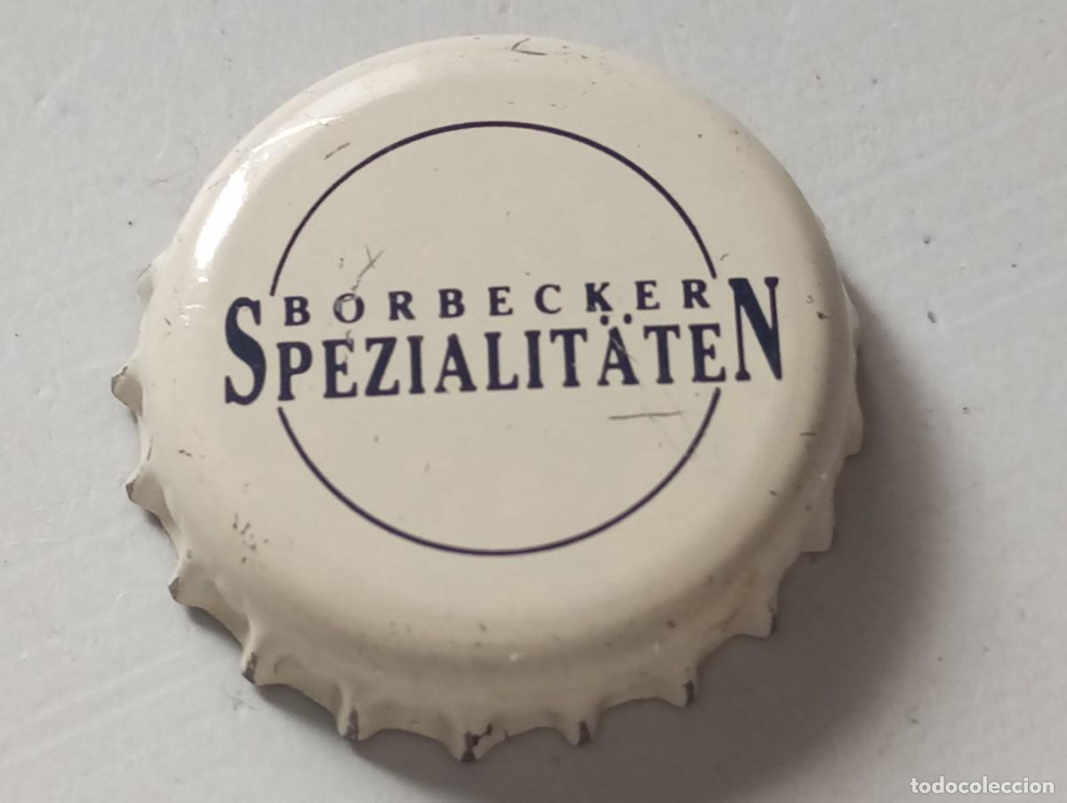 Collezionismo di birre: Chapa tap&oacute;n corona de la cerveza alemana BORBECKER SPEZIALIT&Auml;TEN
