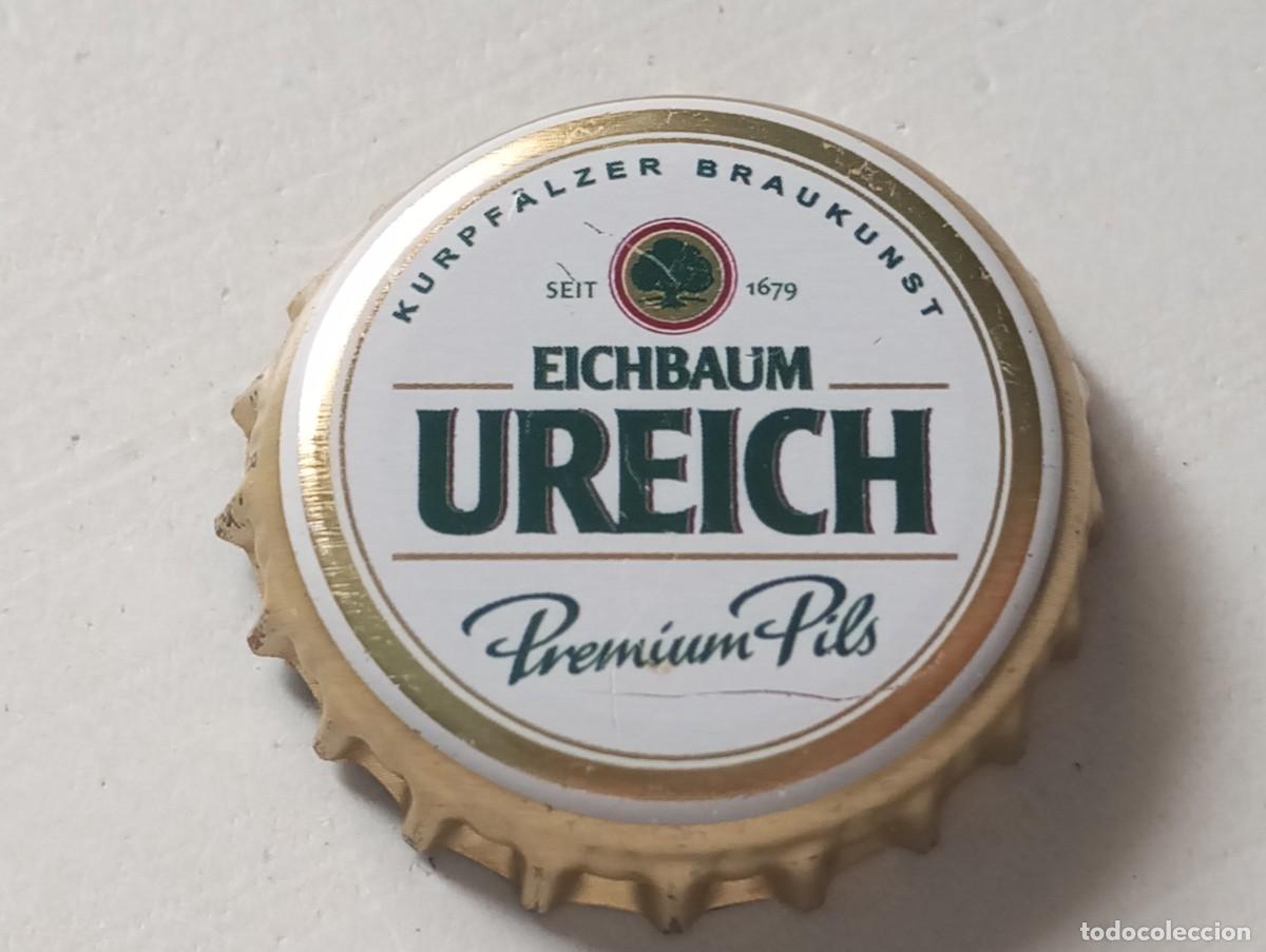 Collezionismo di birre: Chapa tap&oacute;n corona de la cerveza alemana EICHBAUM UREICH PREMIUM PILS KURPF&Auml;LZER BRAUKUNST