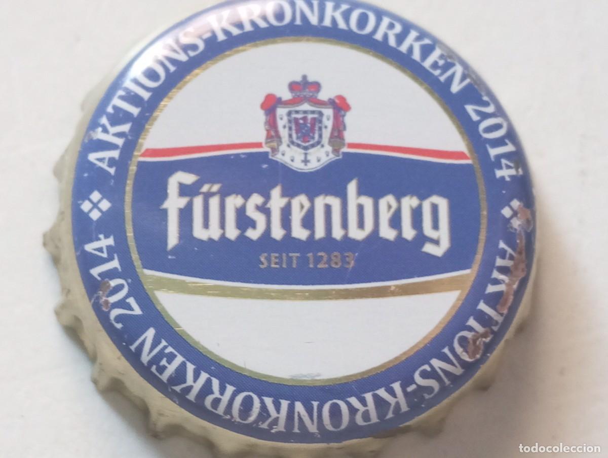 Collezionismo di birre: Chapa tap&oacute;n corona de la cerveza alemana F&Uuml;RSTENBERG AKTIONSKRONKORKEN 2014