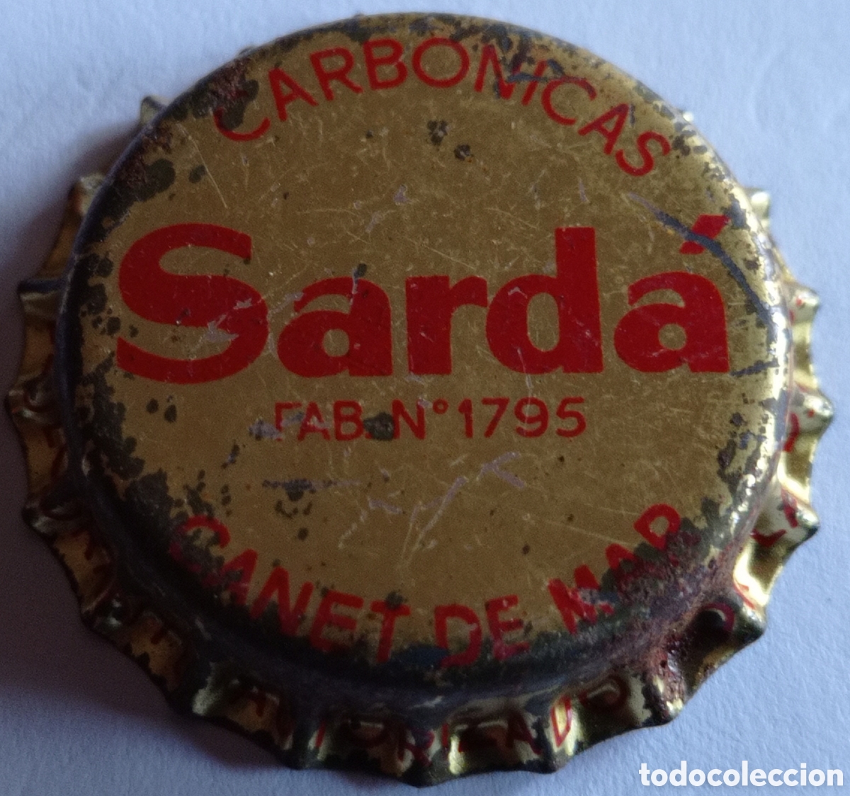 Coleccionismo de cervezas: TAPON CORONA SARD&Aacute; CORCHO - Foto 1