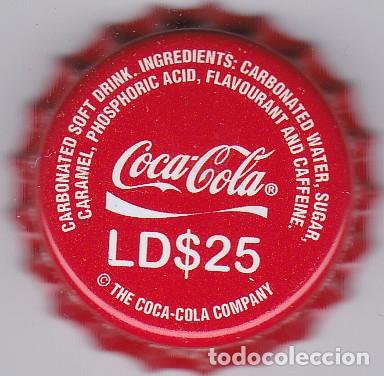 Coleccionismo de cervezas: Chapa liberia coca cola refresco tapon corona
