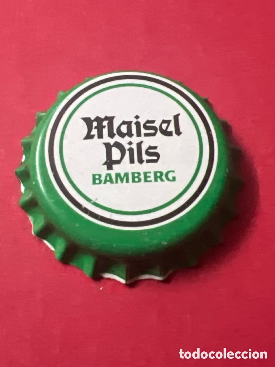 Coleccionismo de cervezas: E956. Chapa tap&oacute;n corona NUEVO de la cerveza alemana MAISEL PILS BAMBERG