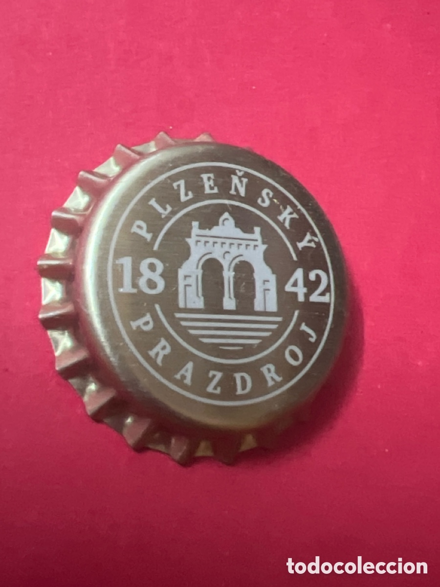 Sammeln von Brauereiartikeln: E959. Chapa tap&oacute;n corona de la cerveza checa PLZENSK&Yacute; PRAZDROJ 1842 (PILSNER URQUELL)