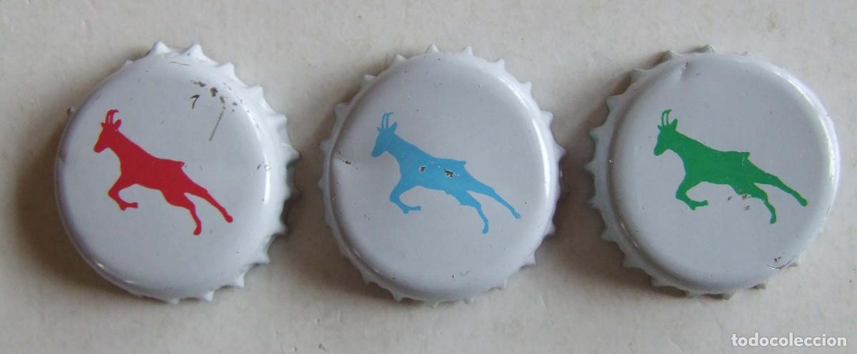 Coleccionismo de cervezas: LOTE DE 3 CHAPAS CORONA CERVEZA TENSINA