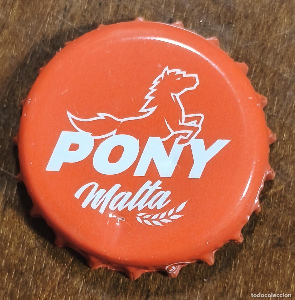Collectable Beer: CHAPA TAP&Oacute;N CORONA - Cerveza de Malta PONY