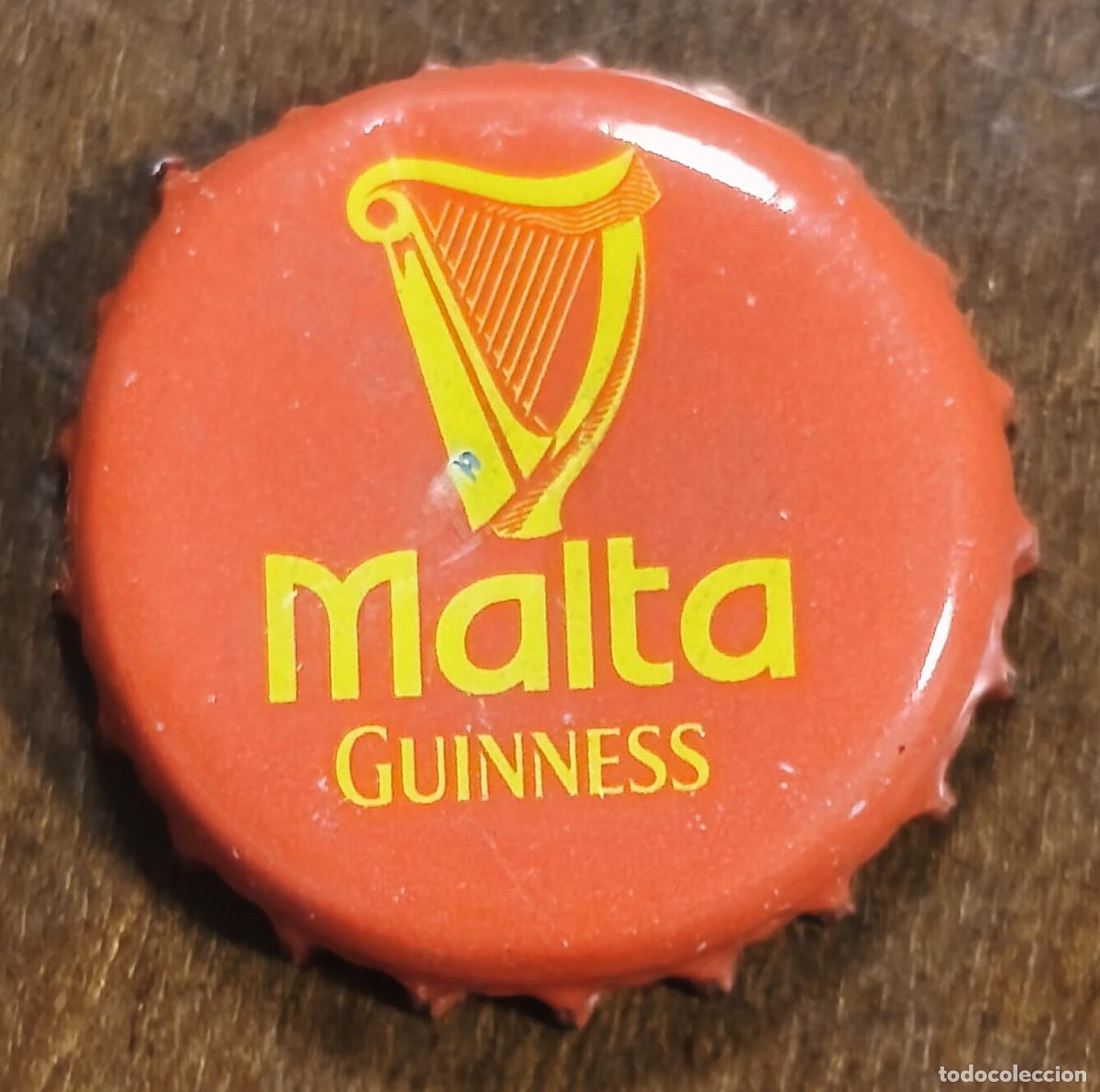 Collectable Beer: CHAPA TAP&Oacute;N CORONA - Cerveza de Malta GUINNESS