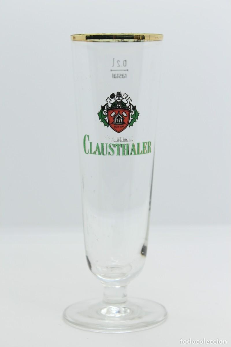 Coleccionismo de cervezas: copa cerveza CLAUSTHALER beer bier birra SOY.YO