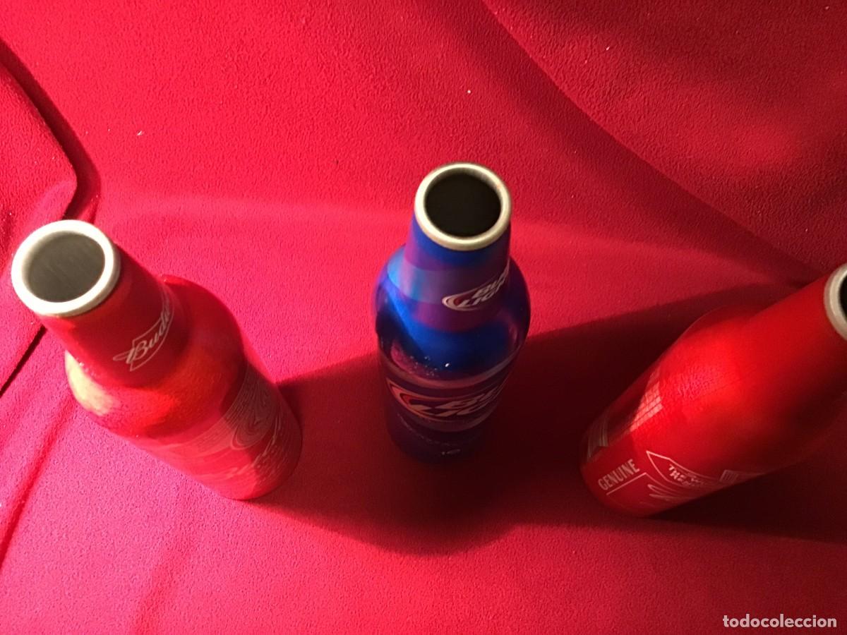 Coleccionismo de cervezas: 3 Botellas de aluminio de cerveza BUDWEISER - Foto 3