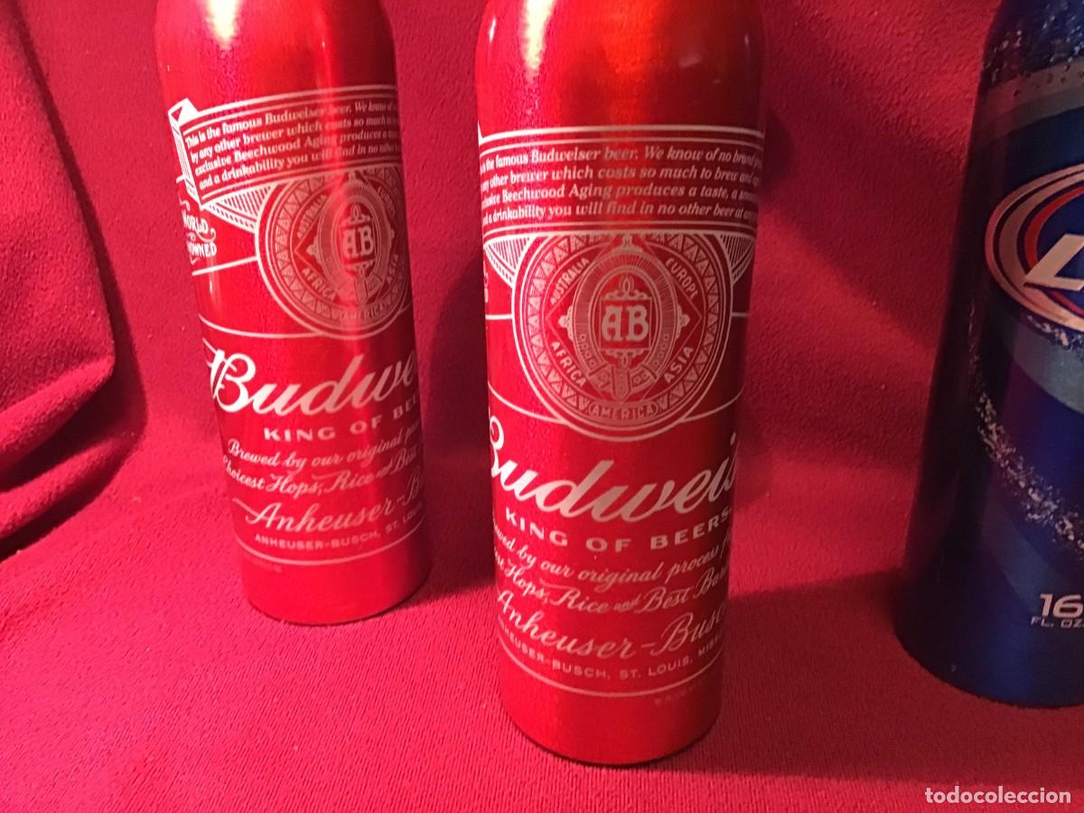 Coleccionismo de cervezas: 3 Botellas de aluminio de cerveza BUDWEISER - Foto 4