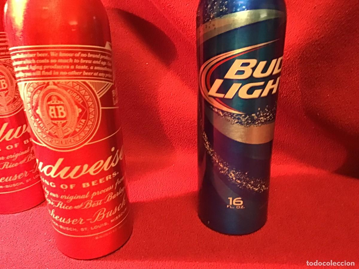 Coleccionismo de cervezas: 3 Botellas de aluminio de cerveza BUDWEISER - Foto 5