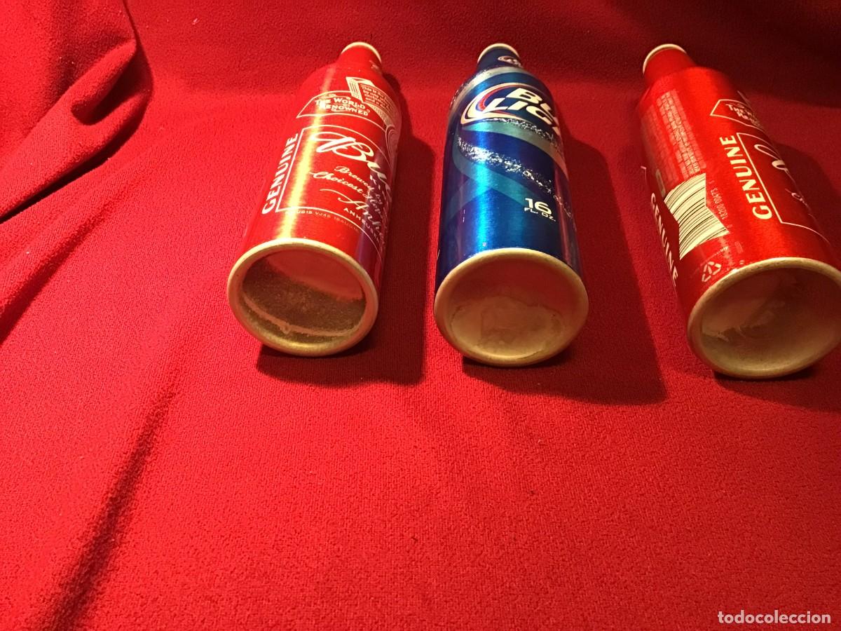 Coleccionismo de cervezas: 3 Botellas de aluminio de cerveza BUDWEISER - Foto 6