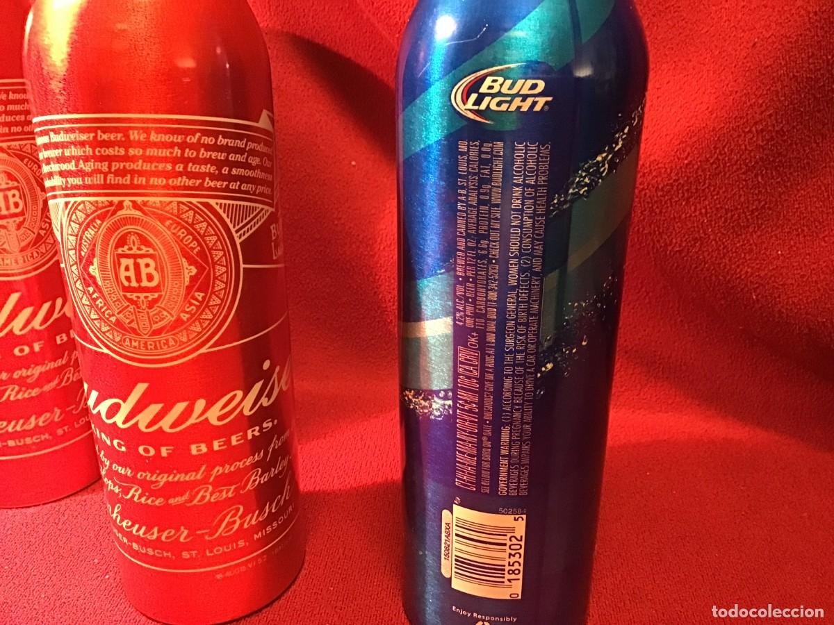 Coleccionismo de cervezas: 3 Botellas de aluminio de cerveza BUDWEISER - Foto 7