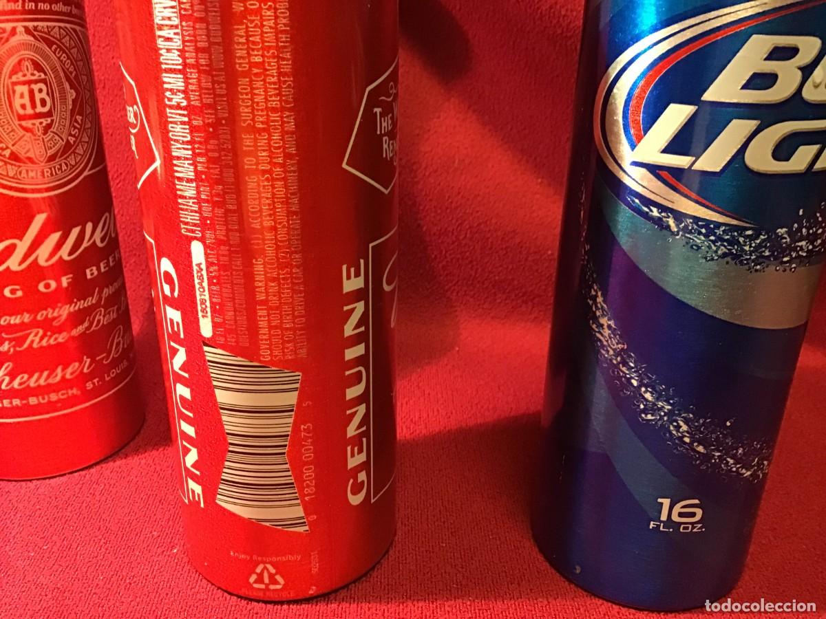 Coleccionismo de cervezas: 3 Botellas de aluminio de cerveza BUDWEISER - Foto 8