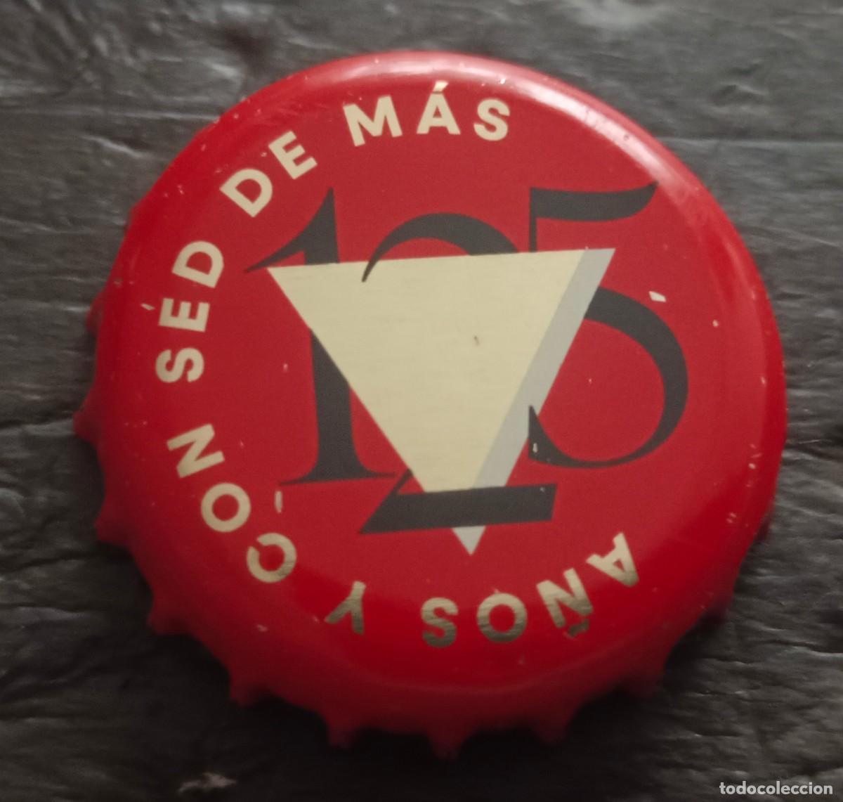 Coleccionismo de cervezas: CHAPA CERVEZA ESPA&Ntilde;A AMBAR 125 A&Ntilde;OS