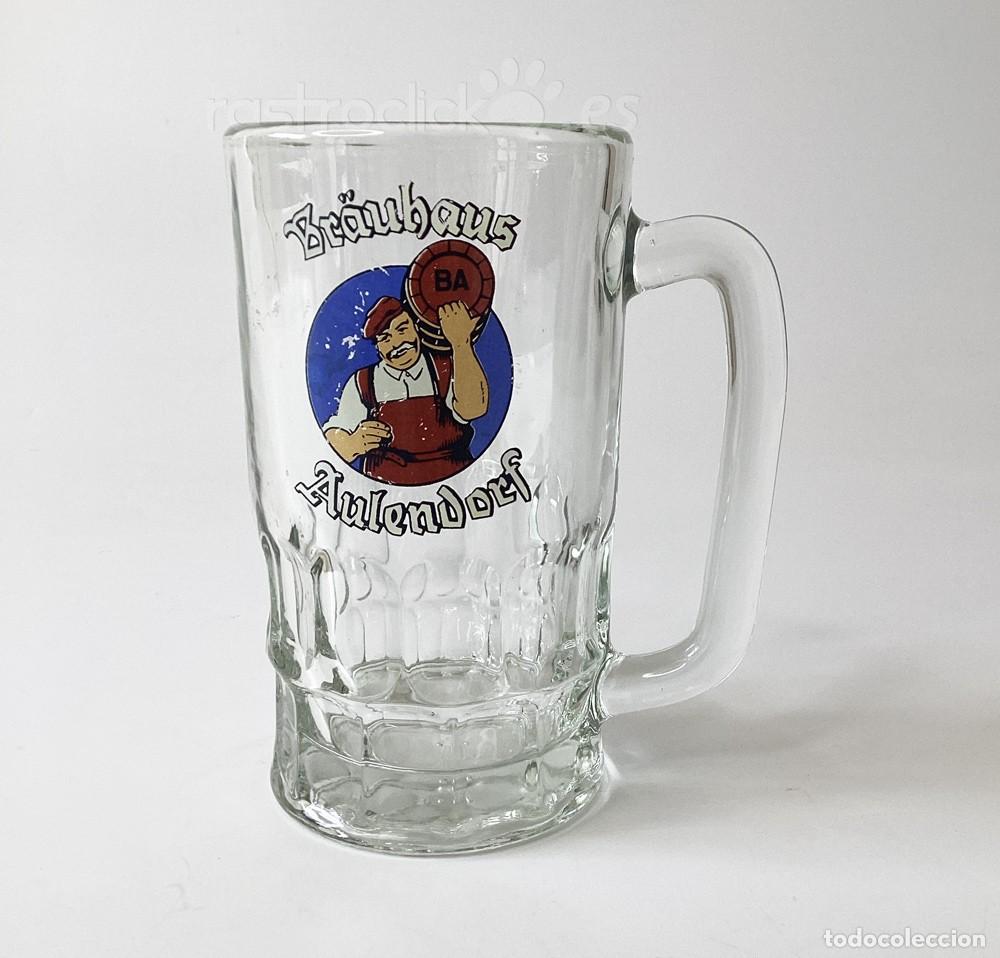 Sammeln von Brauereiartikeln: Jarra promocional de cerveza Br&auml;uhaus Aulendorf