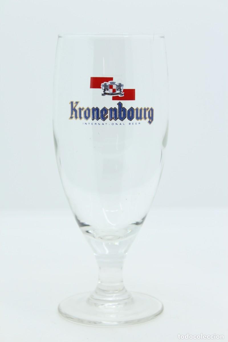 Sammeln von Brauereiartikeln: vaso cerveza KRONENBOURG INTERNATIONAL beer bier birra SOY.YO