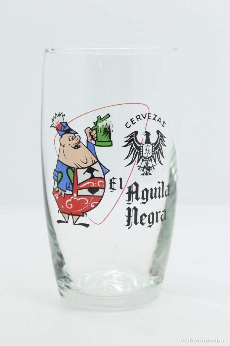 Sammeln von Brauereiartikeln: vaso cerveza EL AGUILA NEGRA beer bier birra SOY.YO
