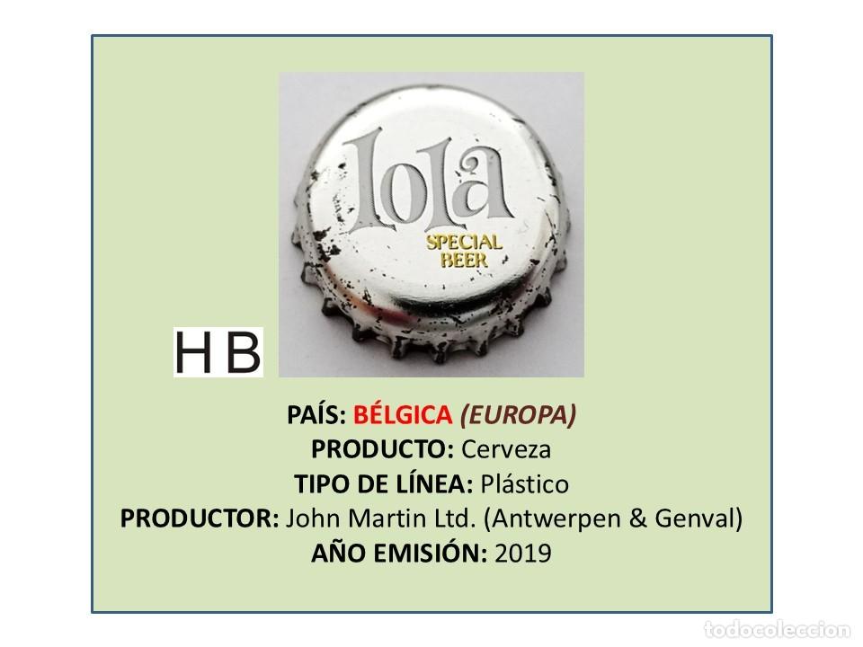 Collectable Beer: TAPON CORONA CAPSULA CHAPA CERVEZA LOLA SPECIAL (B&Eacute;LGICA)