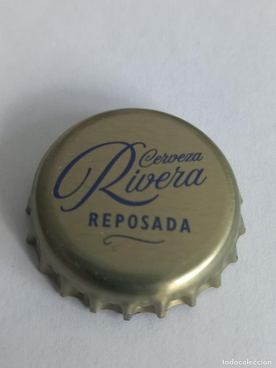 Collectable Beer: CHAPA CERVEZA RIVERA, REPOSADA. FACTOR&Iacute;A NEW BOX