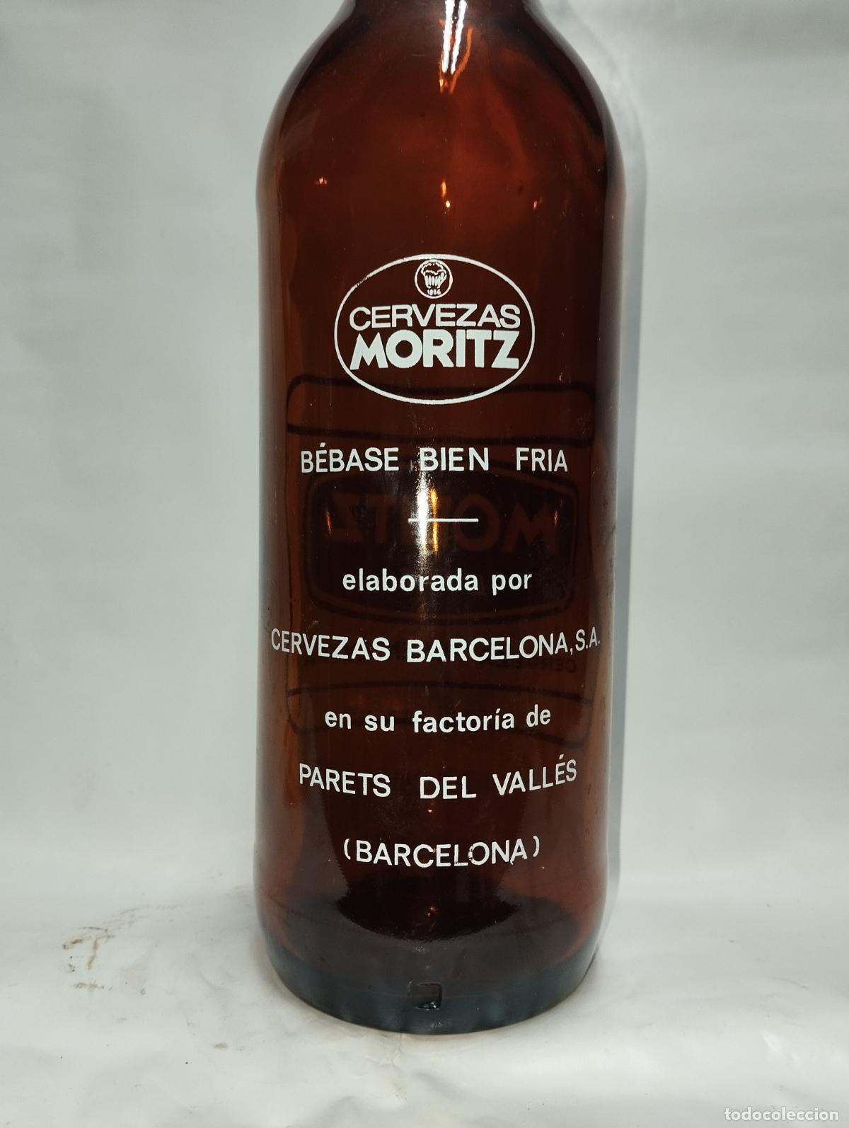 Coleccionismo de cervezas: BOTELLA DE CERVEZA MORITZ 1 LITRO - Foto 3