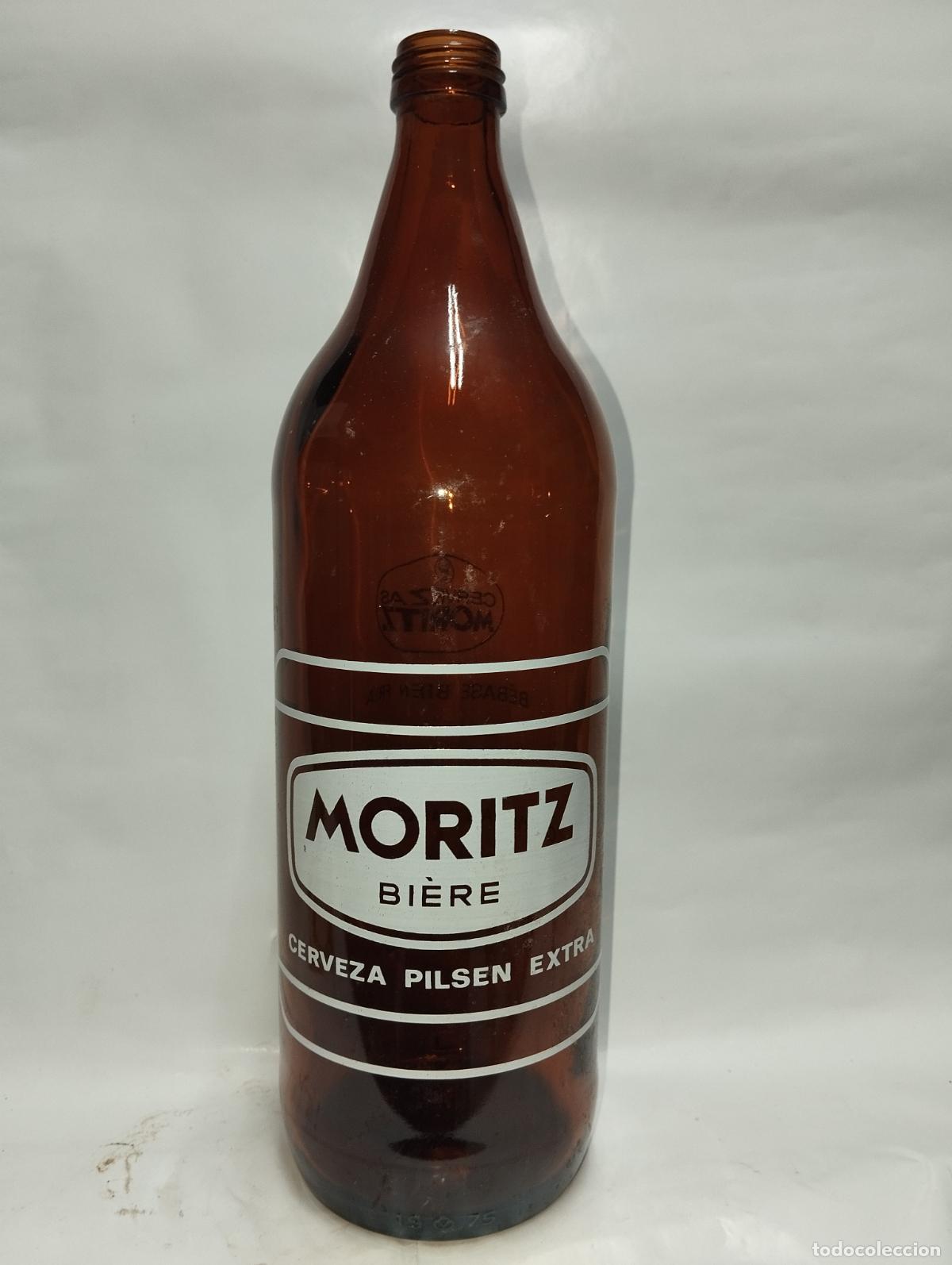 Coleccionismo de cervezas: BOTELLA DE CERVEZA MORITZ 1 LITRO - Foto 1