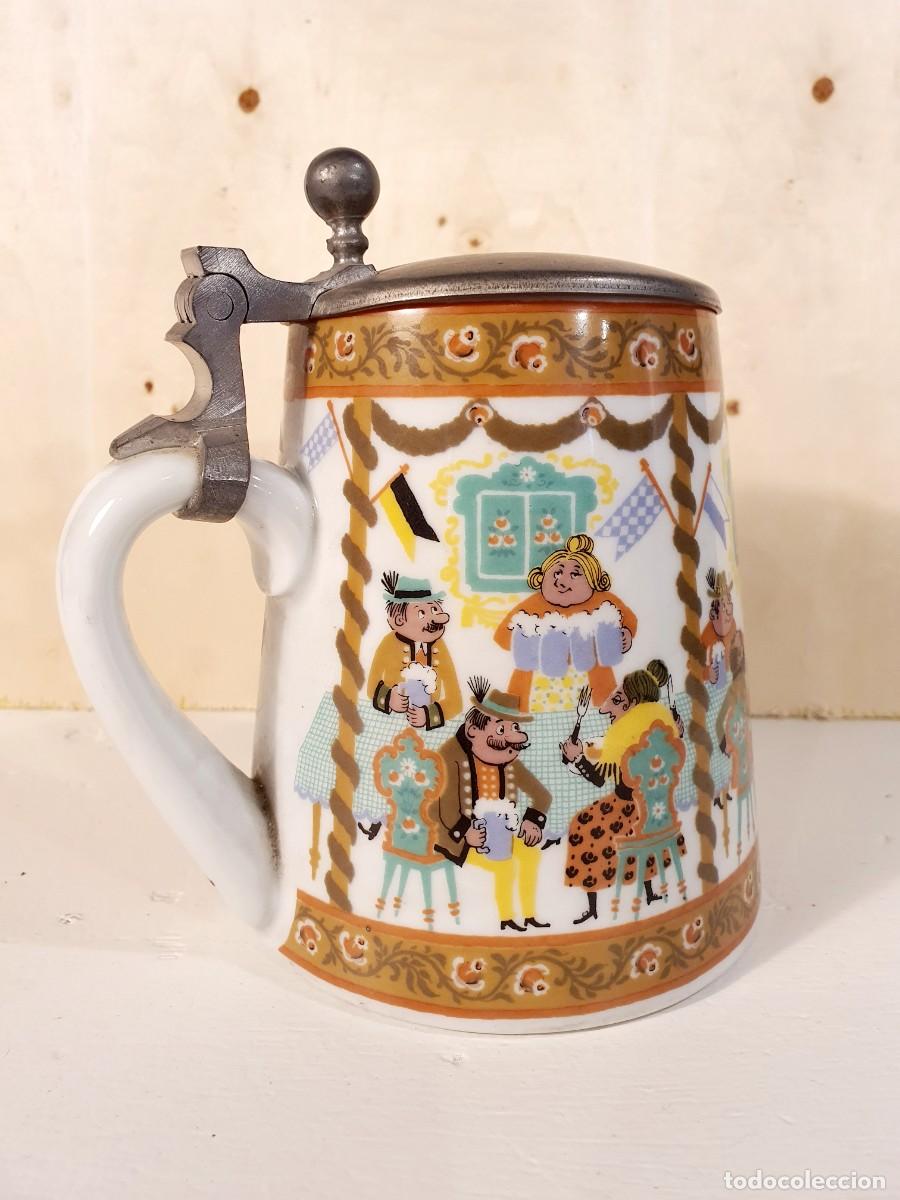 Collectable Beer: Jarra de cerveza Elisabeth Liegl, Germany. A&ntilde;os 50-60.