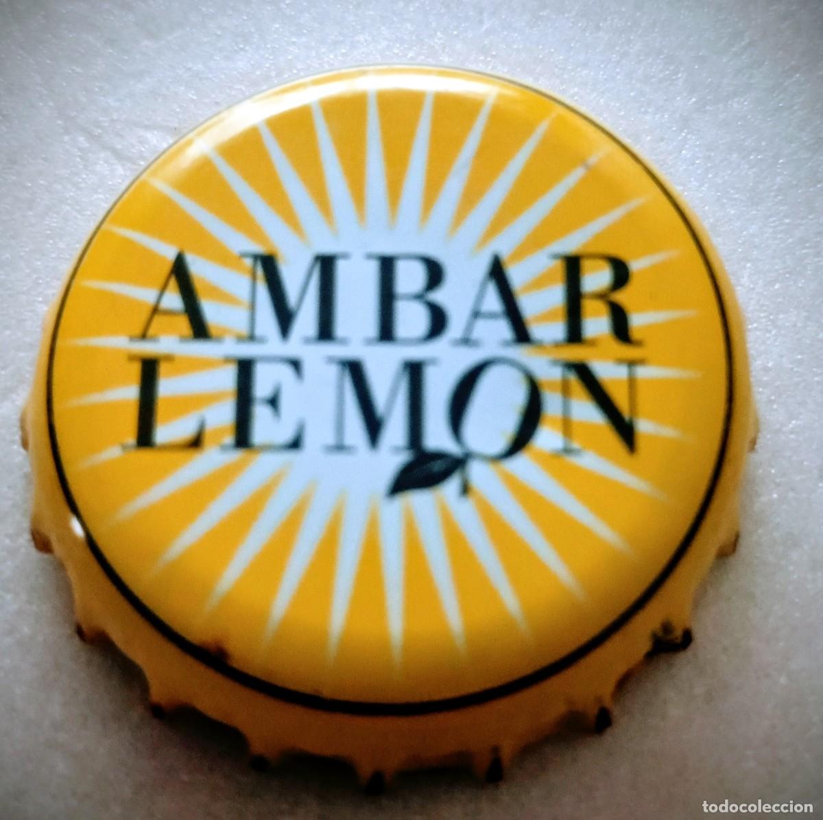 Coleccionismo de cervezas: CHAPA CERVEZA ESPA&Ntilde;A AMBAR LEMON - Foto 1