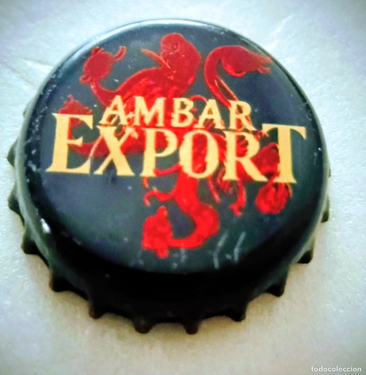 Coleccionismo de cervezas: CHAPA CERVEZA ESPA&Ntilde;A AMBAR EXPORT - Foto 1