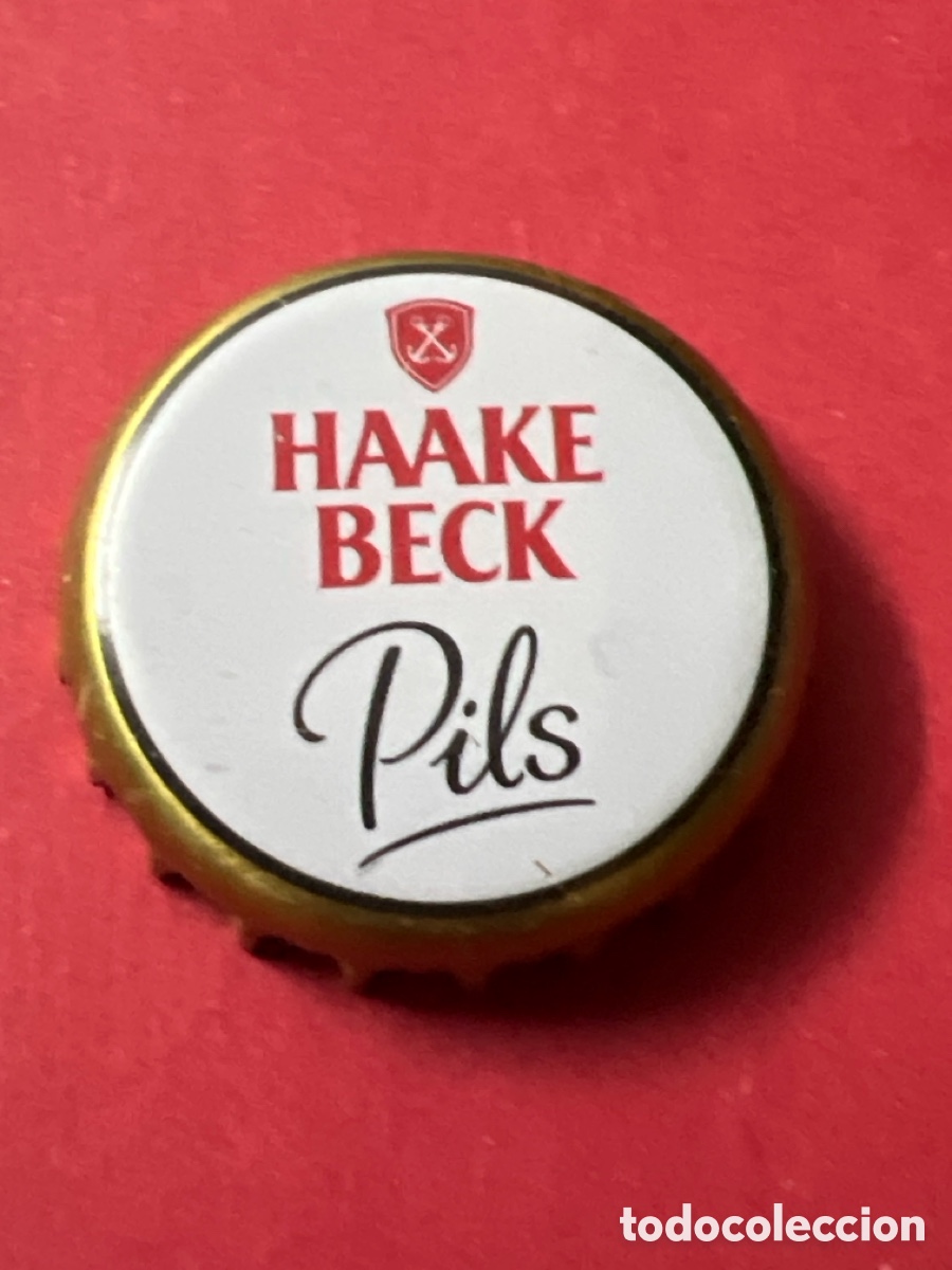 Sammeln von Brauereiartikeln: Q306. Chapa tap&oacute;n corona de la cerveza alemana HAAKE BECK PILS