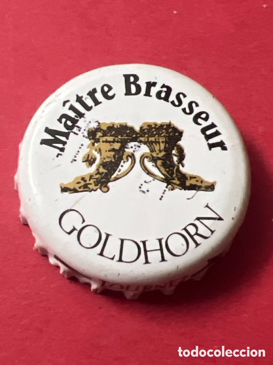 Colecionismo de cervejas: T386. CHAPA CERVEZA - Ancienne Capsule Bi&egrave;re MAITRE BRASSEUR Goldhorn St Omer , Pas de Calais