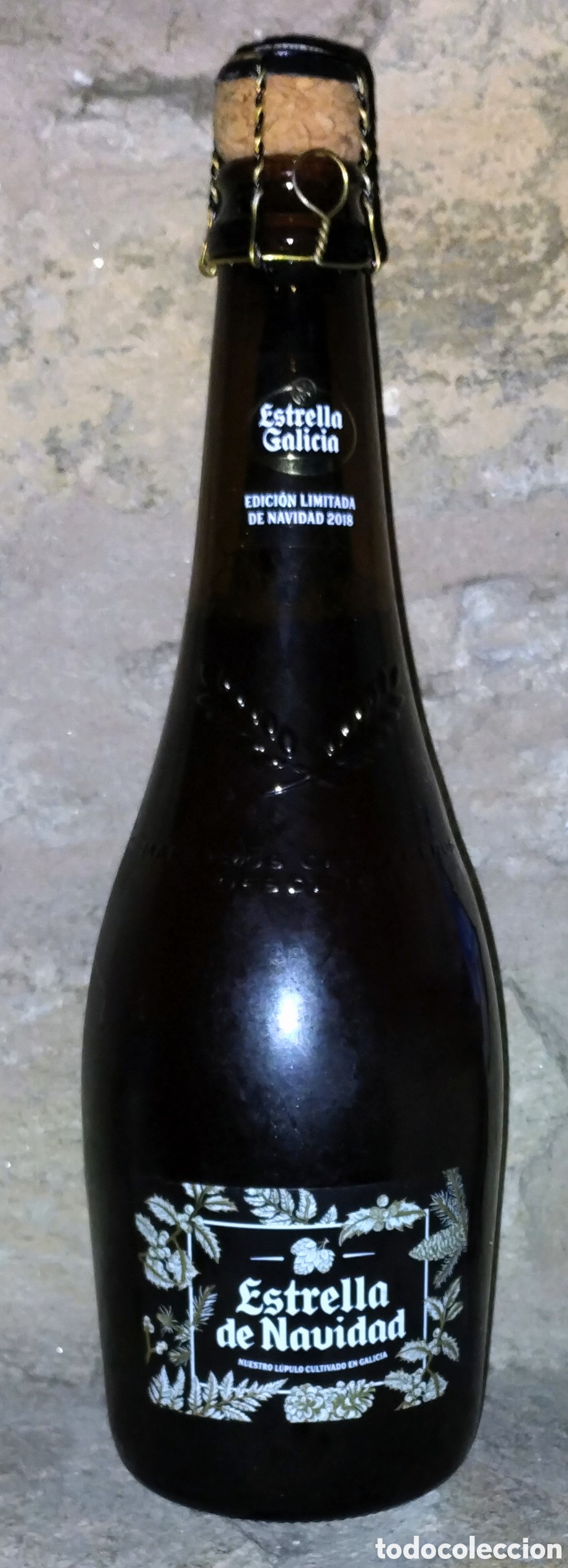 Collectable Beer: botella 75 CENTILITROS de CERVEZA &rdquo;ESTRELLA DE NAVIDAD 2018&rdquo; NUEVA SIN ESTRENAR Y SIN ABRIR.