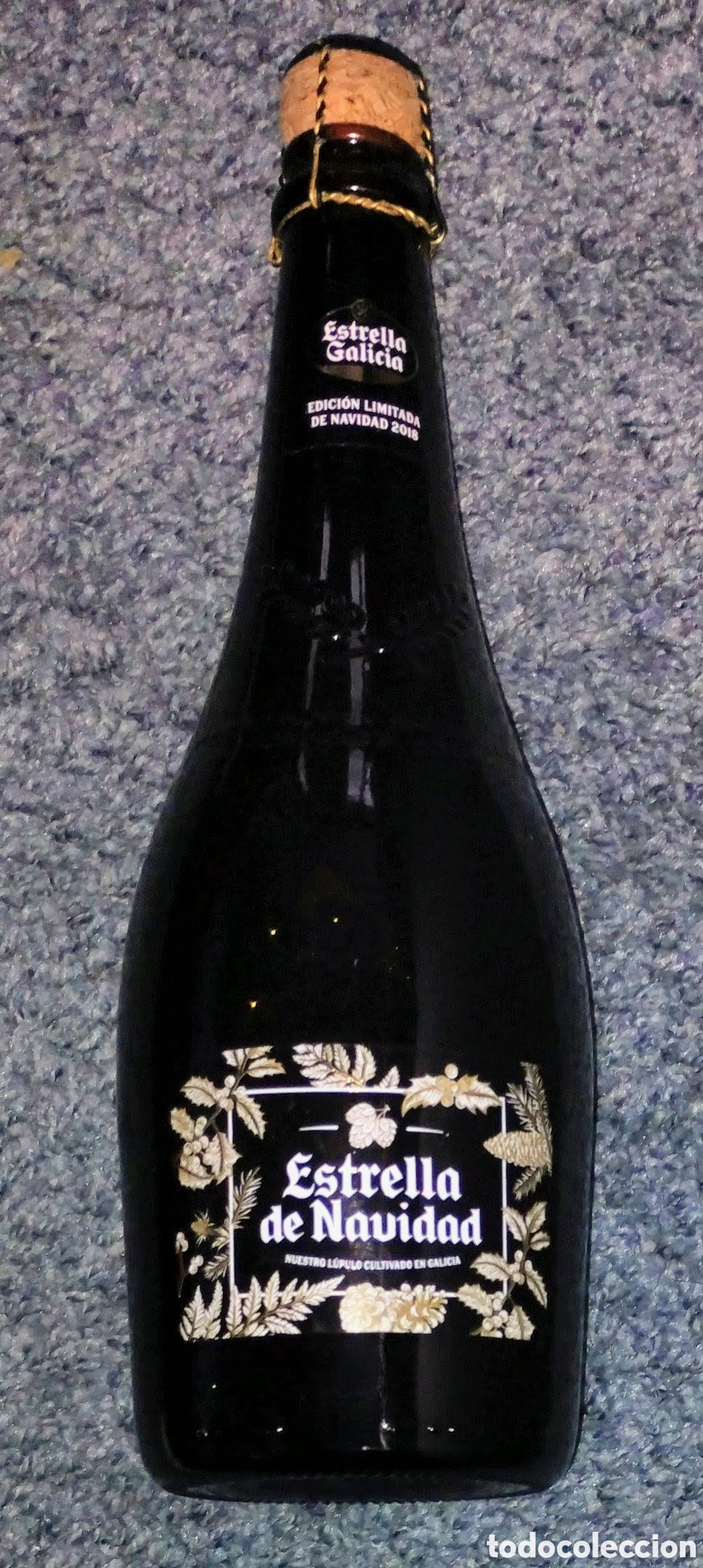 Coleccionismo de cervezas: botella &rdquo;ESTRELLA DE NAVIDAD&rdquo; &rdquo;UN BRINDIS DE 110 A&Ntilde;OS&rdquo; de ESTRELLA GALICIA a&ntilde;o 2016: NUEVA SIN ABRIR
