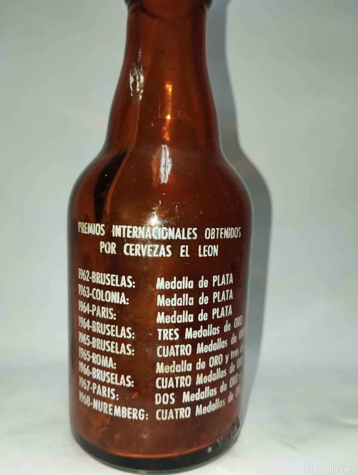Coleccionismo de cervezas: BOTELLA DE CERVEZA EL LE&Oacute;N 1/5 - Foto 2