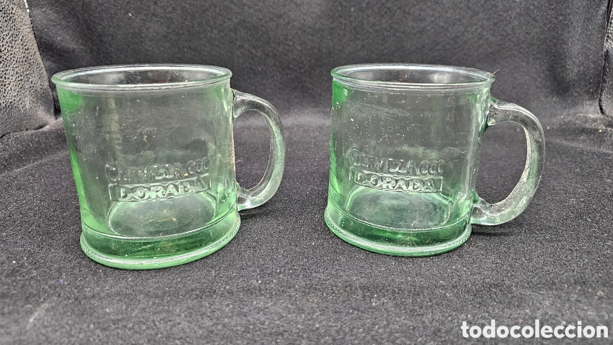 Coleccionismo de cervezas: 2 jarras de cerveza CCC Dorada