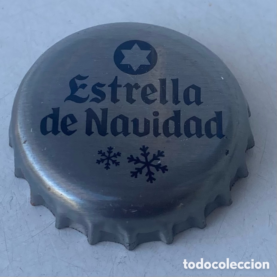 Coleccionismo de cervezas: TAPA CORONA CHAPA CERVEZA ESTRELLA GALICIA (21). FAB. CHAPA: NEW BOX----LOTE N. 4034----CARMANJO