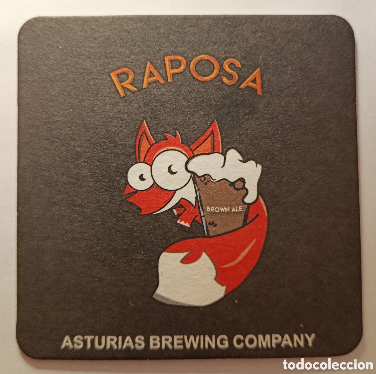 Coleccionismo de cervezas: POSAVASOS CERVEZA RAPOSA (ASTURIAS BREWING COMPANY)