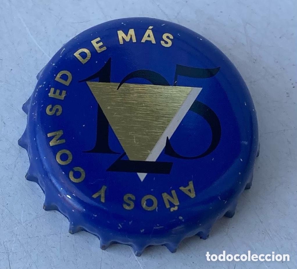 Coleccionismo de cervezas: TAP&Oacute;N CORONA BIRRA BOTTLE CAP CHAPA KRONKORKEN CERVEZA BEER AMBAR 125 (18).--LOTE N. 4036--CARMANJO