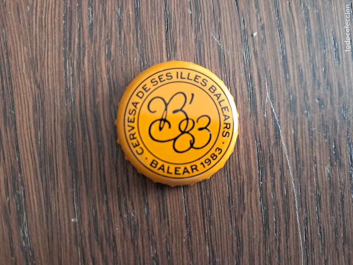 Coleccionismo de cervezas: chapa tap&oacute;n corona de cerveza, Balear, sa cervesa de ses Illes Balears.