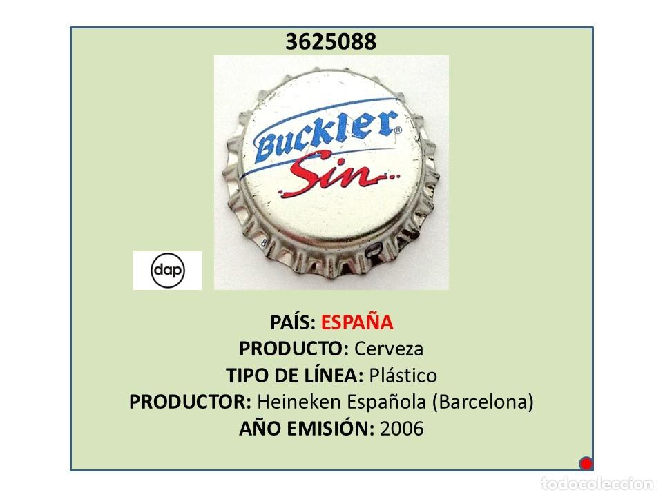 Coleccionismo de cervezas: TAPON CORONA CAPSULA CHAPA CERVEZA BUCKLER SIN (ESPA&Ntilde;A)