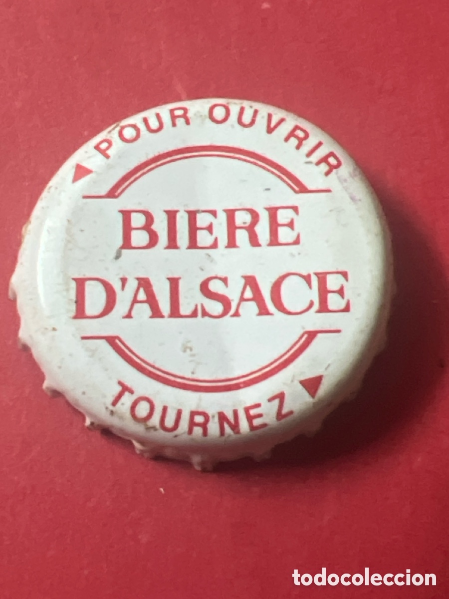 Collectionnisme de bi&egrave;res: E1101. CHAPA BIRRA BEER PIVO CERVEZA BIERE D'ALSACE - FRANCIA